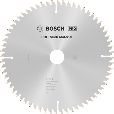 Puidusae ketas PRO Multi Material, 230 × 2,4 × 30 mm Bosch Professional – Bosch Professional