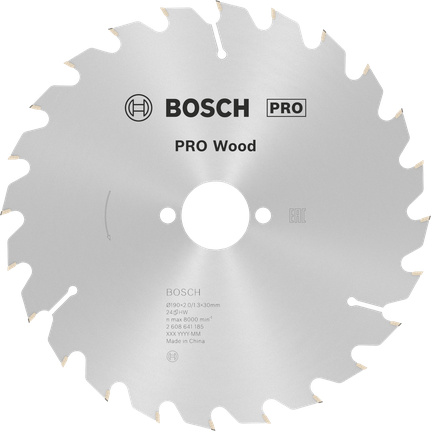 Puidusae ketas PRO Wood Circular, 190 × 2 × 30 mm, T24 Bosch Professional – Bosch Professional