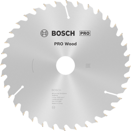 Puidusae ketas PRO Wood Circular, 210 × 2,8 × 30 mm, T36 Bosch Professional – Bosch Professional