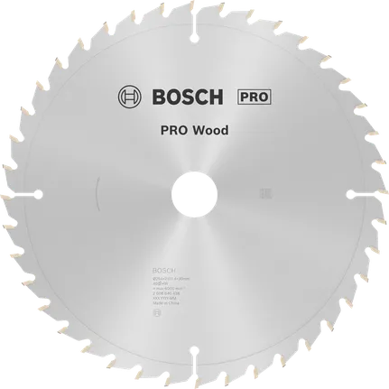 Puidusae ketas PRO Wood Circular, 254 × 2 × 30 mm, T40, läbimõõt 254 mm, ava suurus 30 mm, paksus 1,4 mm, lõikelaius 2 mm Bosch Professional – Bosch Professional