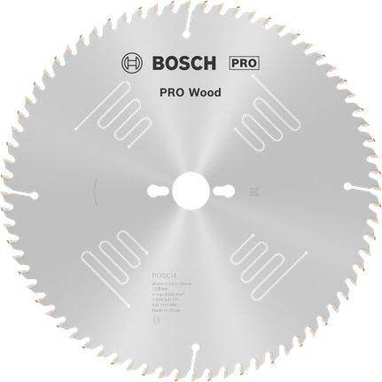Puidusae ketas PRO Wood Circular, 305 × 3,2 × 30 mm, T72 Bosch Professional – Bosch Professional