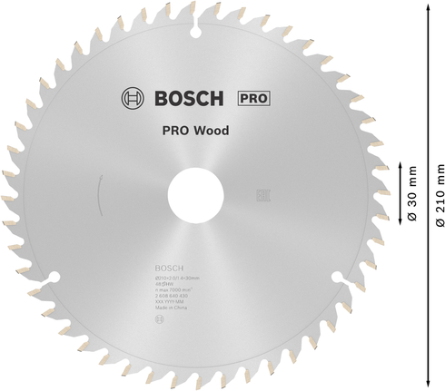 Puidusae ketas PRO Wood cordless, 210 × 2 × 30 mm Bosch Professional – Bosch Professional