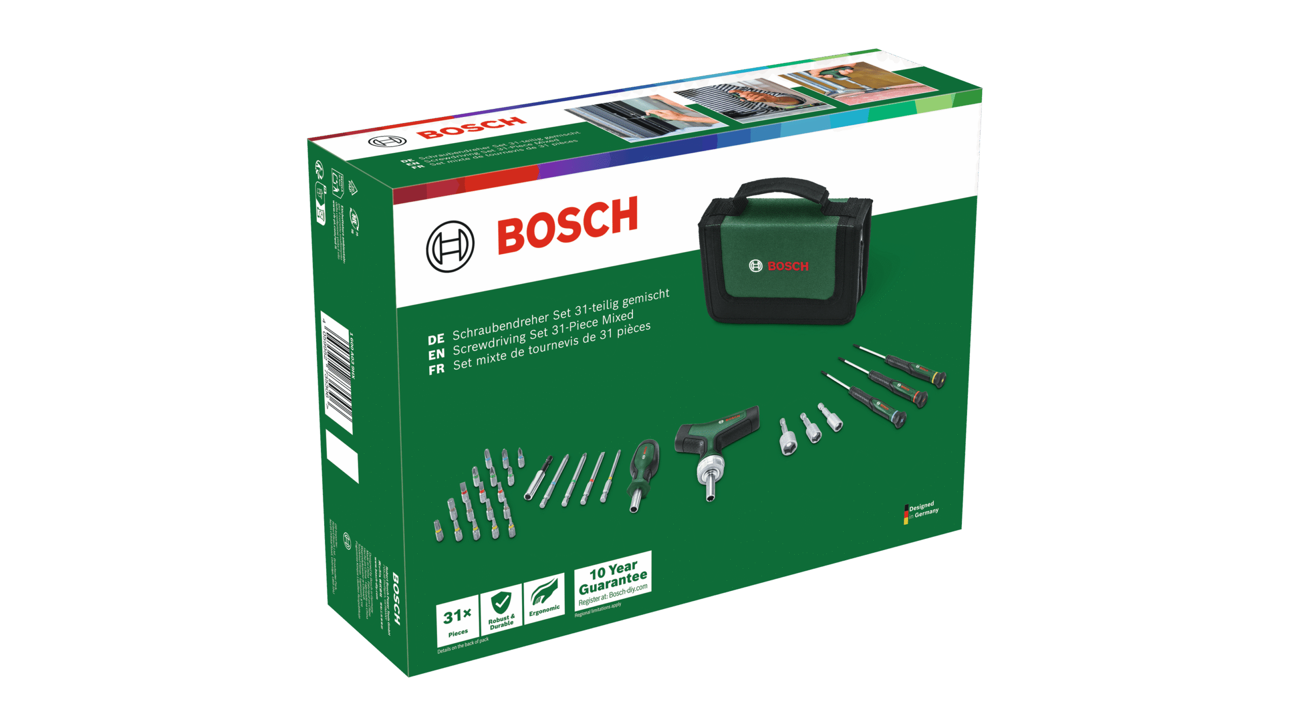 Bosch 31-osaline erinevate kruvikeerajate komplekt – Bosch