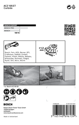 Segmentsae tera EXPERT ACZ 105 ET Multi Material, Bosch EXPERT – Bosch EXPERT