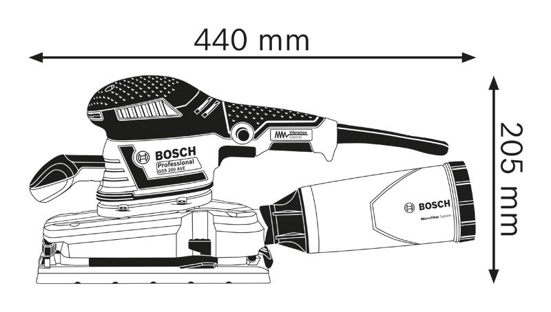 Taldlihvija Bosch Professional GSS 280 AVE – Bosch Professional