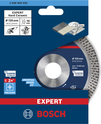 Teemantlõikeketas EXPERT HardCeramic, 125 × 22,23 × 1,4 × 10 mm Bosch EXPERT – Bosch EXPERT