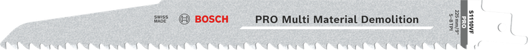 Saabelsaetera PRO Multi Material Demolition S1110VF, 1,6 × 22 × 225 mm, 5 tk Bosch Professional – Bosch Professional
