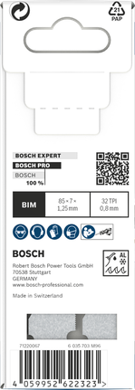 Saabelsaetera PRO Thin Metal S325GF, 1,25 × 7 × 85 mm, 5 tk Bosch Professional – Bosch Professional