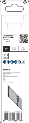 Saabelsaetera PRO Window Demolition S611DF, 1,25 × 19 × 150 mm, 5 tk Bosch Professional – Bosch Professional