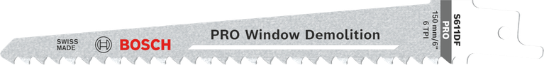 Saabelsaetera PRO Window Demolition S611DF, 1,25 × 19 × 150 mm, 5 tk Bosch Professional – Bosch Professional