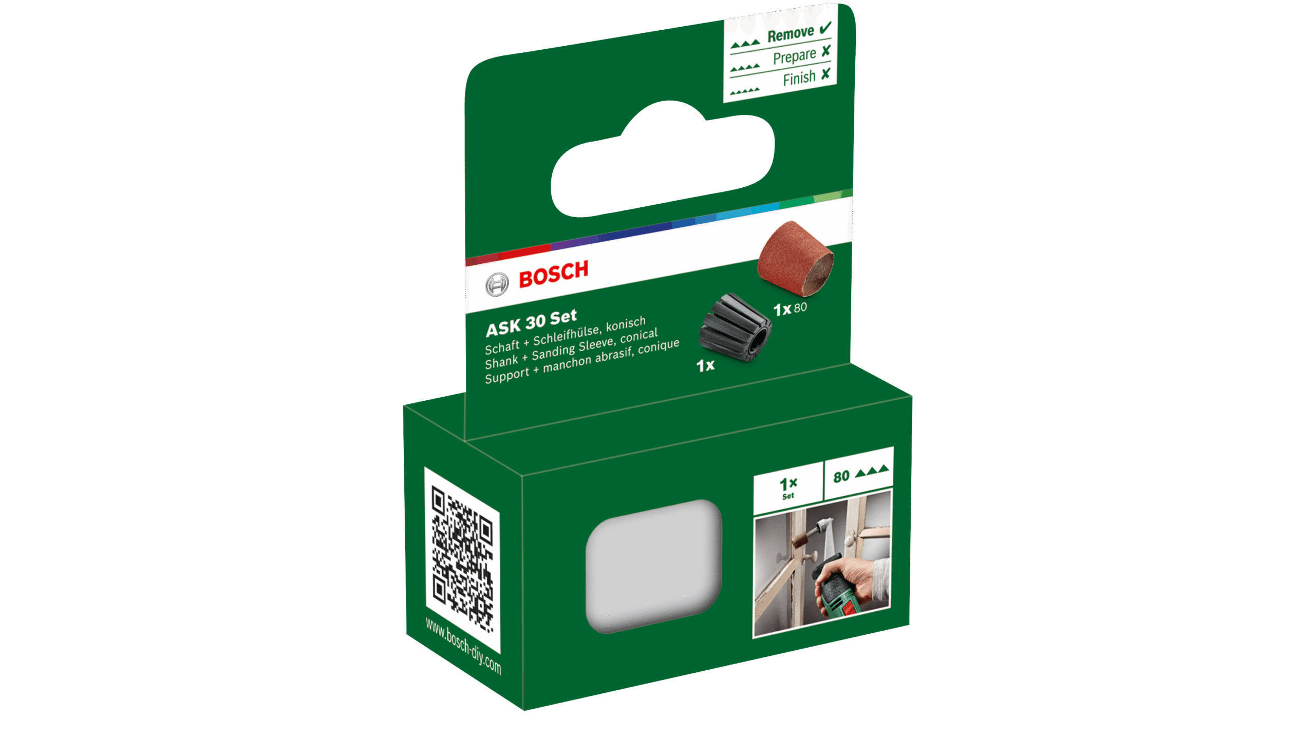 Kinnituse ja lihvhülsi (kooniline) komplekt 80 Bosch – Bosch