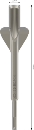Tiibadega ümarpeitel PRO SDS plus Winged Gouging, 22 × 250 mm Bosch Professional – Bosch Professional
