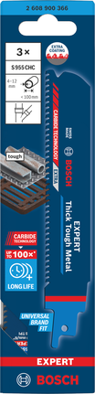 Tiigersaeleht EXPERT ‘Thick Tough Metal’ S 955 CHC, 3 tk Bosch EXPERT – Bosch EXPERT