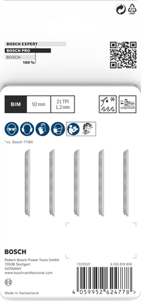 Tikksaetera PRO Metal medium T121AFC, 92 mm, 5 tk Bosch Professional – Bosch Professional