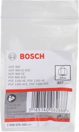 Tsang, tööriista ühilduvus GOF 130, GOF 900, GOF 900 A, GOF 900 ACE, GOF 900 CE, GOF 1250 LCE Professional, POF 800 ACE, POF 1100 AE, POF 1200 AE, POF 1300 ACE, POF 1400 ACE, läbimõõt 8 mm Bosch Professional – Bosch Professional