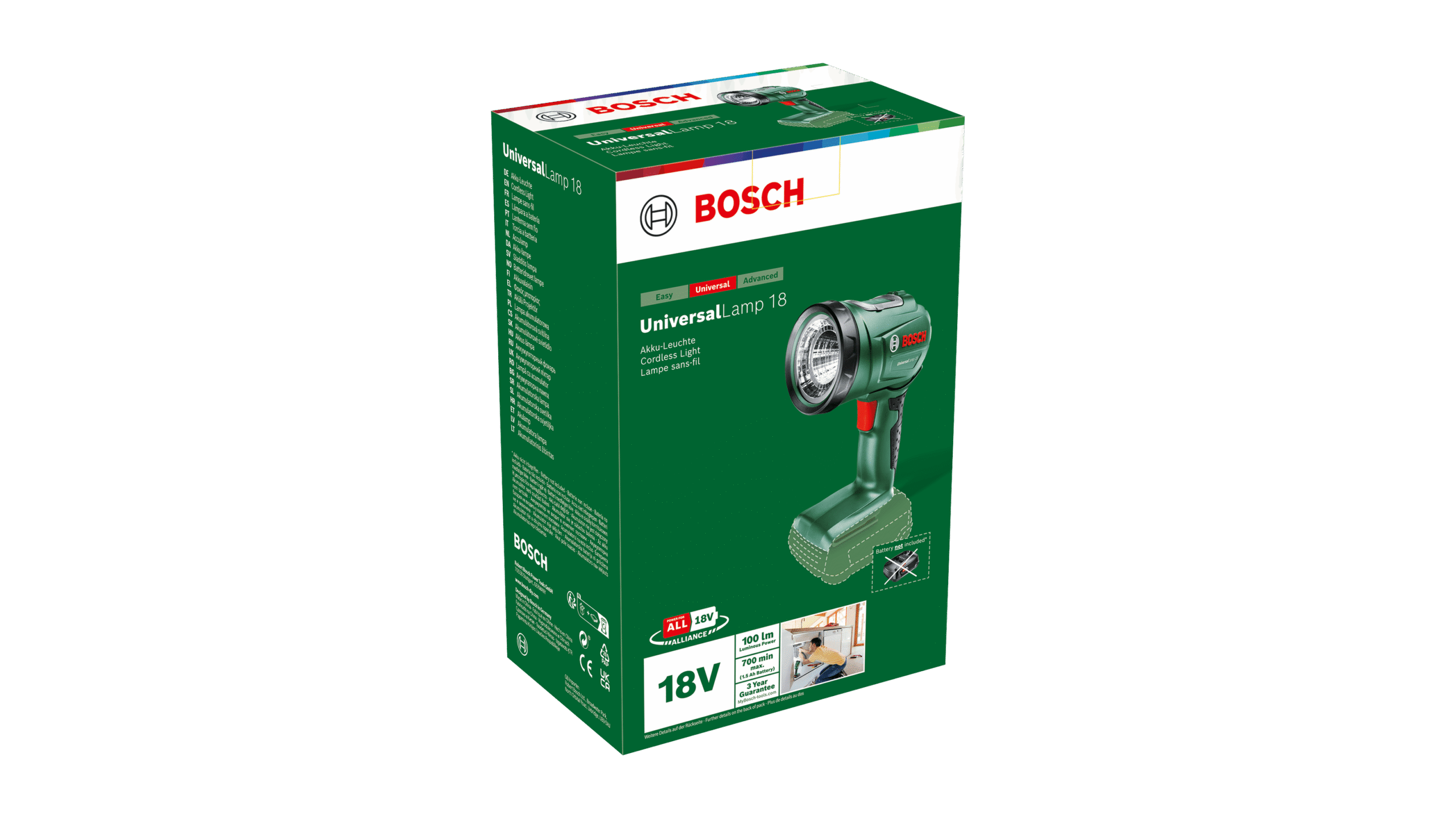 Akutaskulamp Bosch UniversalLamp 18 – Bosch