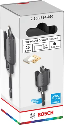 Augusaag puidule ja kipsplaadile, spindliga, 25 x 25 mm Bosch Professional – Bosch Professional