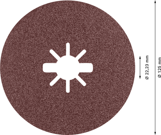X-LOCK kiudketas EXPERT R781 Prisma Ceramic, 125 mm, 22,23 mm, G 80 Bosch EXPERT – Bosch EXPERT