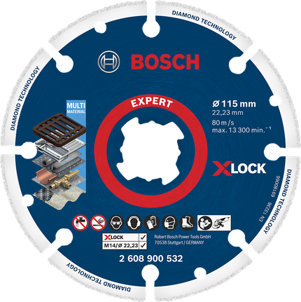 X-LOCK lõikeketas EXPERT Diamond Metal Wheel, 115 × 22,23 mm Bosch EXPERT – Bosch EXPERT