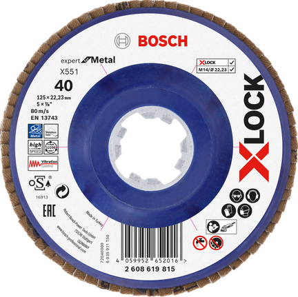 X-LOCK lamell-lihvketas X551, Expert for Metal Bosch Professional – Bosch Professional