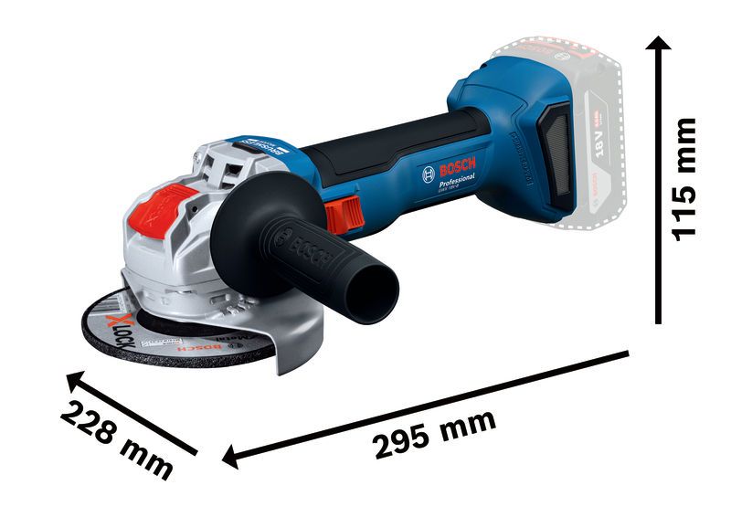 Nurklihvija Bosch Professional GWX 18 V-8 – Bosch Professional