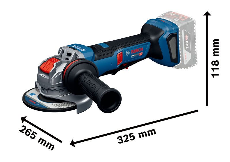 Nurklihvija Bosch Professional GWX18V-11PS – Bosch Professional